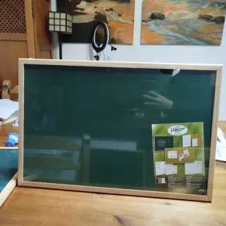 Pizarra verde marco madera