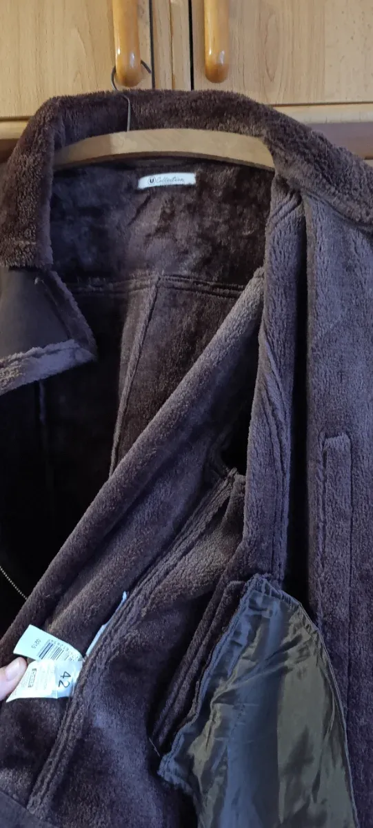 Chaqueta marrón borreguito