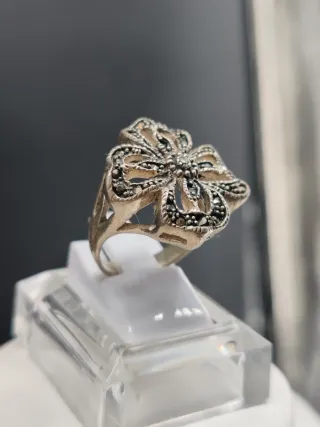 Anello Vintage Argento 925 Marcassite