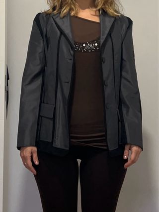 Americana Negra Talla 38 Sin Estrenar