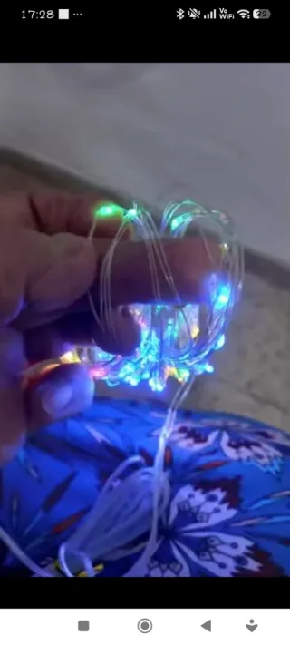 Cortina Luces LED Solares Multicolor