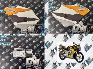 Decals Kit for Honda NSR 50 RR -- 1997, black