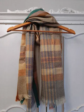 Bufanda cuadros multicolor