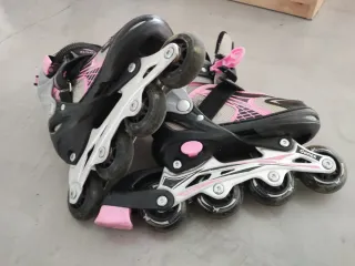 Patines Gonex Talla 31-34 Ajustables con luces
