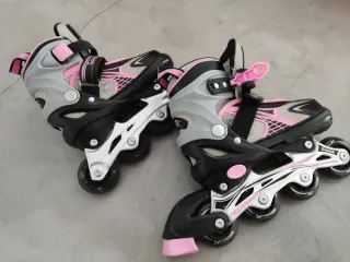 Patines Gonex Talla 31-34 Ajustables con luces