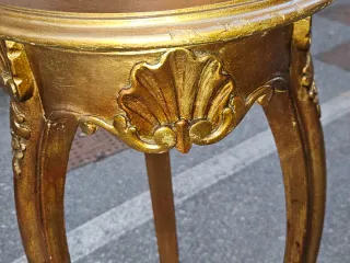 Antico portavaso dorato stile barocco