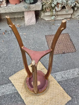 Antico portavaso dorato stile barocco