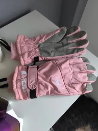 Lote Gafas y Guantes Nieve Rosa