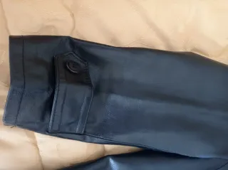 Giacca pelle nera donna taglia 44