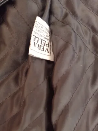 Giacca pelle nera donna taglia 44