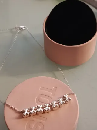 Gargantilla Tous Ositos Plata 3D Nueva