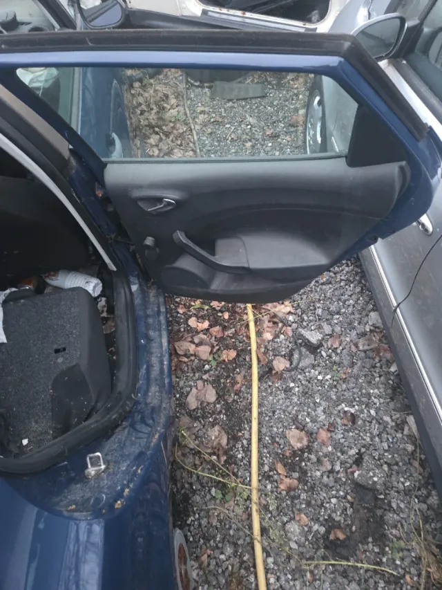 Puerta Trasera Derecha Seat Ibiza 6J color azul