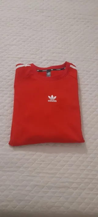 Felpa Adidas Girocollo Rossa Taglia XL