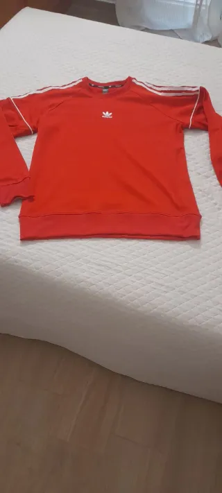 Felpa Adidas Girocollo Rossa Taglia XL