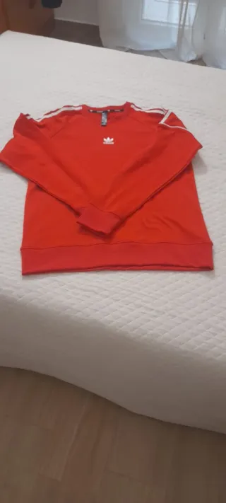 Felpa Adidas Girocollo Rossa Taglia XL