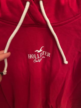 Sudadera Hollister Roja Unisex