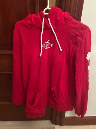 Sudadera Hollister Roja Unisex