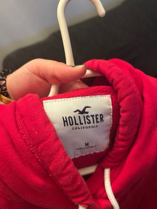 Sudadera Hollister Roja Unisex