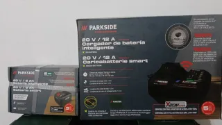 Parkside Batería 8Ah y Cargador Inteligente 12A