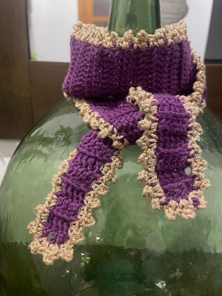 Bufanda Sophie color berenjena