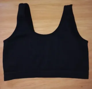 Top canalé INSIDE negro Talla M