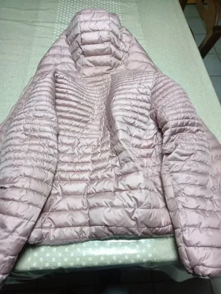 Giubbotto bambina rosa con cappuccio