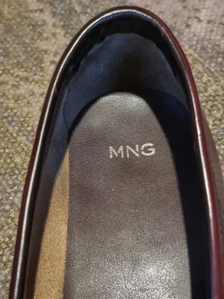 Mocasines Mango Granate Talla 40