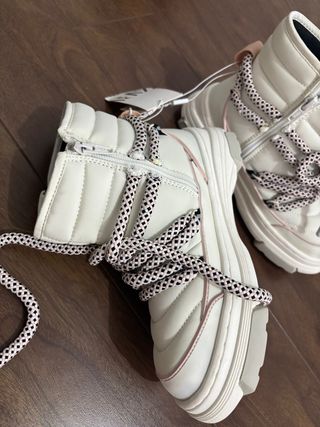 Botas de nieve  zara niña blancas y rosas nuevas