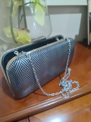 Set di borse da festa argento e oro