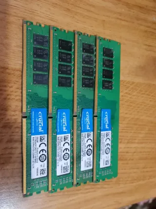 32 GB DDr4 2133 Crucial (4 x 8 gb)
