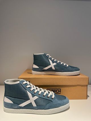 Zapatillas Munich Vento caña alta azul