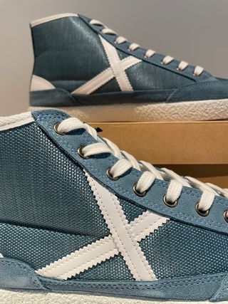 Zapatillas Munich Vento caña alta azul