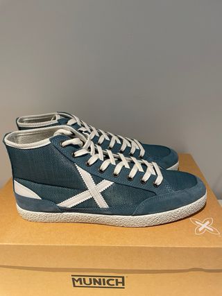 Zapatillas Munich Vento caña alta azul