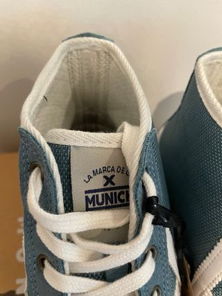 Zapatillas Munich Vento caña alta azul