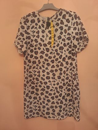 Vestido firma animal print