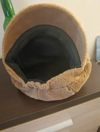 Gorro de pelo marrón