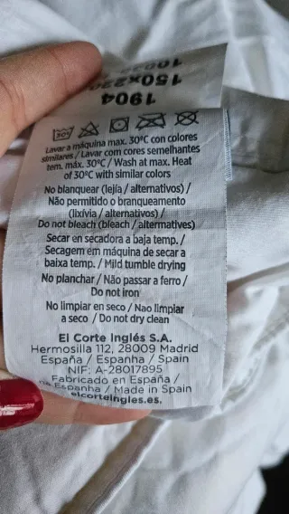 Edredón plumón oca 220gr/m² 150x220cm