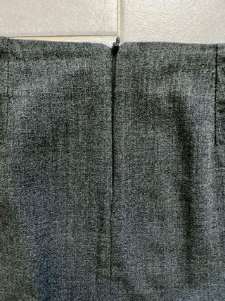 Gonna tubino grigia con spacco