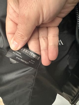 Chaqueta Piel Zara Negra