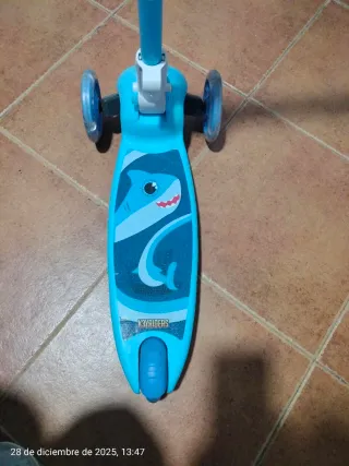 Patinete infantil 3 ruedas azul