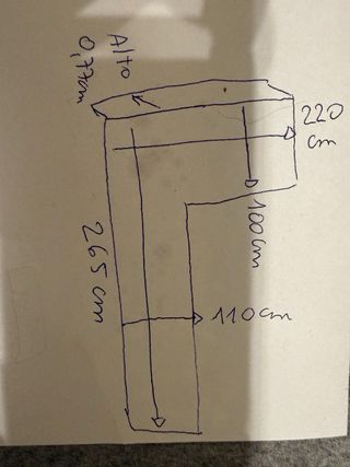 Sofá Chaiselongue Gris