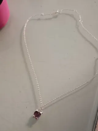 Gargantilla Tous Plata Corazón Lila