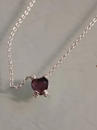 Gargantilla Tous Plata Corazón Lila