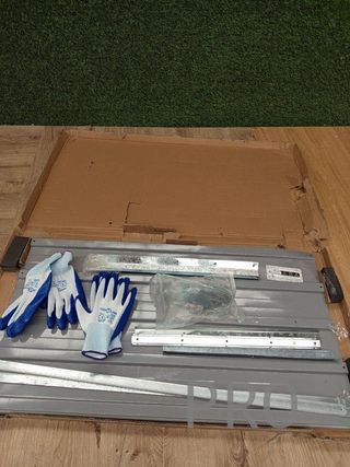 Macetero metálico gris - Jardinera - VidaXL