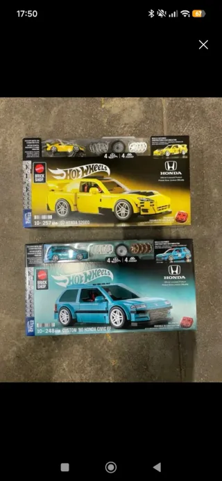 Hot Wheels Brick Shop Honda 2000 y Civic EF