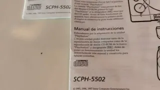 Manual Instrucciones PlayStation 1, SCPH-5502