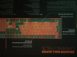 Pack Dragon Ball Teclado + Ratón LED