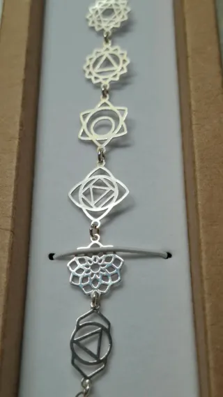 Pulsera Plata Chakras