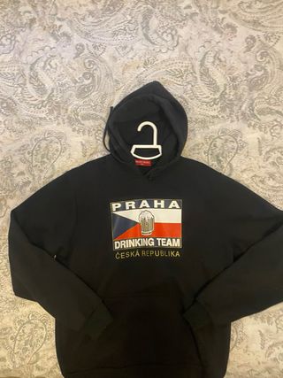 Sudadera Negra Praha Drinking Team XXL