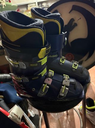 Botas de esquí Lange azules y amarillas 313 mm